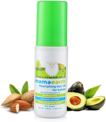 Picture of Mamaearth Nourishing Baby Hair Oil Almond and Avocado 100ml