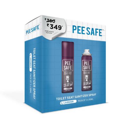 Picture of Pee Safe - Toilet Seat Sanitizer Spray 50ml Lavender (Pack of 3)