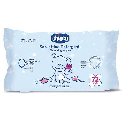 Picture of Chicco Wipes 72 Pcs Without Flip Cover (Natural Sensation)