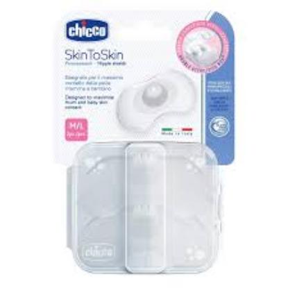 Picture of Chicco New Nipple Shields Silicone - M-L