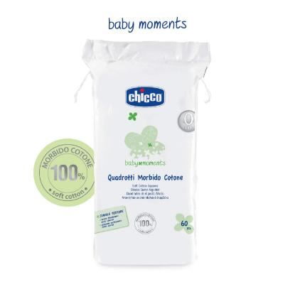 Picture of Chicco Soft Cotton Squares 60 Pcs Baby Moments