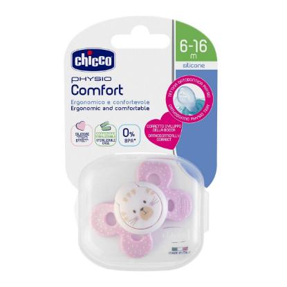 Picture of Chicco Soother Comfort Pink Si6-12/6-16M 1Pc