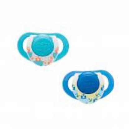 Picture of Chicco Soother Compact Blue Ltx6-12/6-16M 2Pc