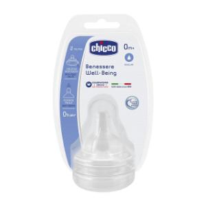 Picture of Chicco Teat Wellbeing 0M+ India Sil Normal Flow