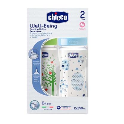 Picture of Chicco Wellbeing Biapack 250ml Blue&Green