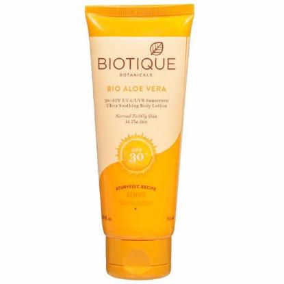 Picture of Biotique Bio Aloe Vera Face&Body Sun Lotion SPF30 Sunscreen 50ml