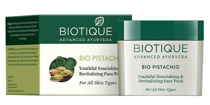 Picture of Biotique Bio Pistachio Youthful Nourishing & Revitalizing Face Pack 50gm