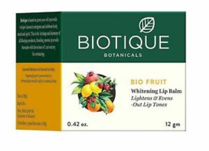 Picture of Biotique Bio Fruit WHITENING LIP BALM lightens evens out lip tones 12gm