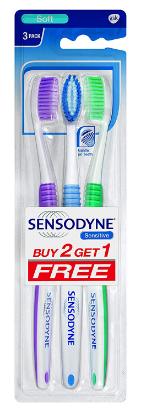 Picture of Sensodyne Toothbrush 2+1 Normal Brush