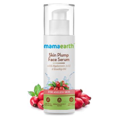 Picture of Mamaearth Skin Plump Serum For Face Glow, with Hyaluronic Acid & Rosehip Oil for Ageless Skin - 30ml