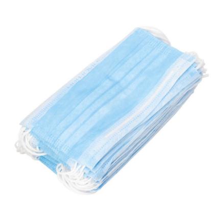 Picture of Disposable Nonwoven Surgical Face Mask with Earloop - Blue / Grey / White