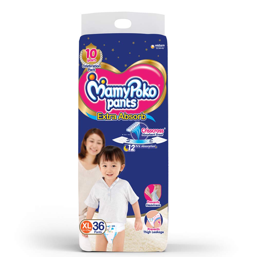 Buy MamyPoko Extra Absorb Pants (L) 38 count (9 - 14 kg) Online at Best  Prices in India - JioMart.