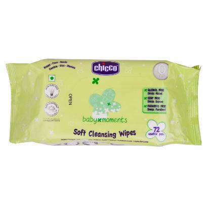 Picture of Chicco Wipes 72 Pcs Without Flipcover (Baby Moments - India)