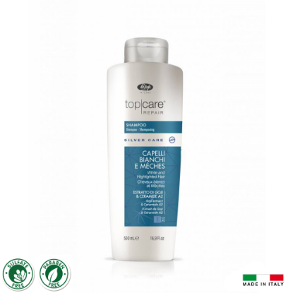 Picture of Lisap T.C.R. Silver Care Shampoo 500ml (No Yellow Shampoo)