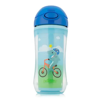 Picture of Dr. Brown's 10 oz/ 300ml Insulated Straw Cup - Blue (12m+) (TC01021-INTL)