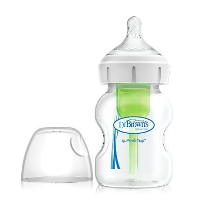 Picture of Dr. Brown's 5oz / 150ml Glass Wide-Neck "Options" Baby Bottle, 1-Pack (WB5100-P4)