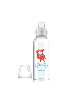 Picture of Dr. Brown's 8oz/250ml Narrow Sippy Spout Bottle, Fox (SB81096-P12)