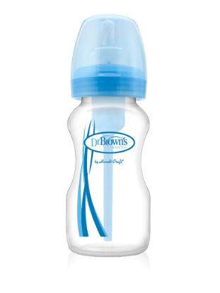Picture of Dr. Brown's 9 oz / 270ml PP Wide-Neck "Options" Baby Bottle - Blue, 1-Pack (WB91405-ESX)