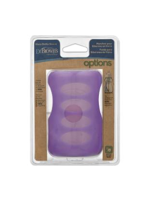 Picture of Dr. Brown's 9 oz / 270ml Wide-Neck Glass Bottle Sleeve - Purple (AC088)