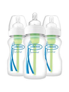 Picture of Dr. Brown's 9 oz/270ml Options+ Wide-Neck Bottle, PP, 3- Pack (WB93600-ESX)