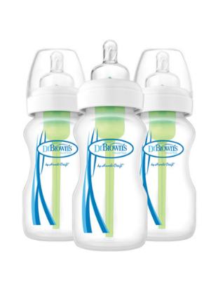 Picture of Dr. Brown's 9 oz/270ml Options+ Wide-Neck Bottle, PP, 3- Pack (WB93600-ESX)