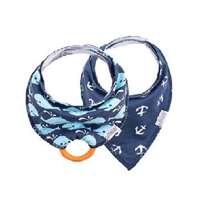 Picture of Dr. Brown's Bandana Bib w/ Teether, Anchors/ Whales 2-pk (AC133-P2)