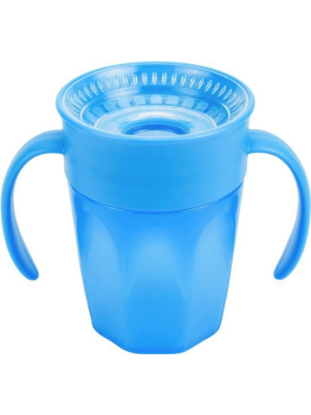 Picture of Dr. Brown's Cheers 360 Cup with Handles, 7 oz/200ml, Blue (TC71004-INTL)