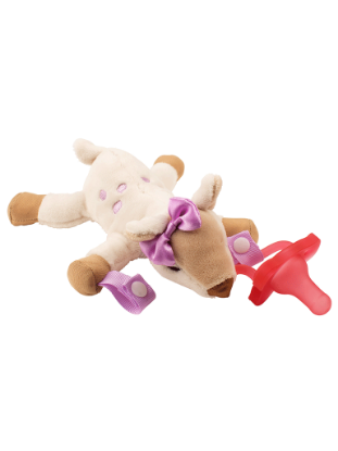 Picture of Dr. Brown's Deer Lovey With Pink One-Piece Pacifier (AC158-P6)