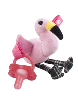 Picture of Dr. Brown's Flamingo Lovey w/ One-Piece Pacifier (AC153-P6)
