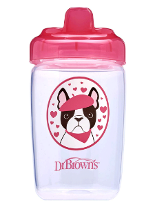 Picture of Dr. Brown's Hard Spout Sippy Cup, 12 oz/350ml, Pink Dog (TC21012-INTL)
