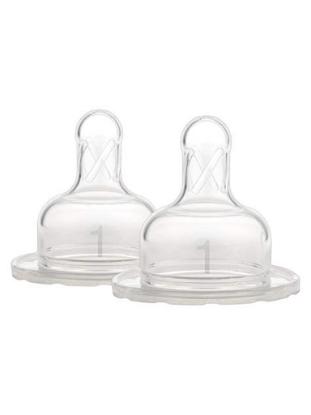 Picture of Dr. Brown's Level 1 Silicone Wide-Neck "Options" Nipple, 2-Pack (352-INTL)
