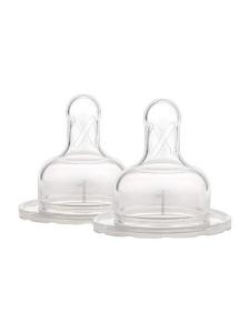 Picture of Dr. Brown's Level 1 Wide-Neck Silicone Nipple, 2-Pack (WN1201-INTL)