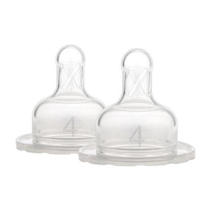 Picture of Dr. Brown's Level 4 Silicone Wide-Neck "Options" Nipple, 2-Pack (363-INTL)