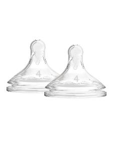 Picture of Dr. Brown's Level 4 Wide-Neck Silicone Nipple, 2-Pack (WN4201-INTL)