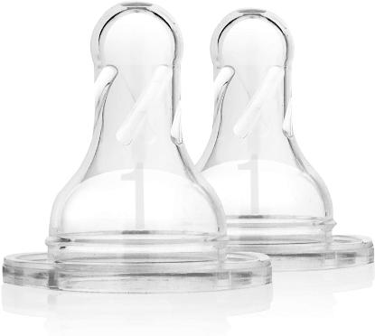 Picture of Dr. Brown's Level 1 Silicone Narrow Nipple, 2-pack (302-INTL)