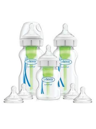 Picture of Dr. Brown's Options+ Wide-Neck Baby Bottle Starter Kit, PP (WB03606-INTLX)