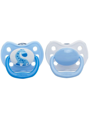Picture of Dr. Brown's Orthodontic Soother Blue Size 3 (12+ mths), 2-Pack (984-SPX)