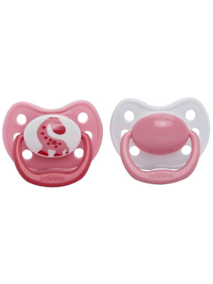 Picture of Dr. Brown's Orthodontic Soother Pink Size 3 (12+ mths), 2-Pack (983-SPX)