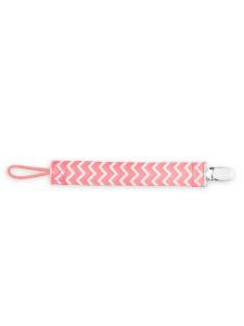Picture of Dr. Brown's Pacifier Clip, Pink Chevron (AC064-P2)