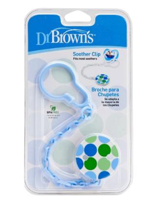 Picture of Dr. Brown's Pacifier Tether/Clip - All Plastic - Pink (6) & Blue (6) (AC037-INTL)