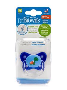 Picture of Dr. Brown's Prevent Contoured Shield Pacifier - Stage 3 (12+M) - Blue, 1-Pack (PV31407-ES)
