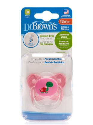 Picture of Dr. Brown's Prevent Contoured Shield Pacifier - Stage 3 (12+M) - Pink, 1-Pack (PV31307-ES)