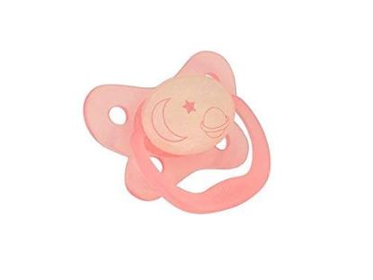 Picture of Dr. Brown's PreVent Glow in the Dark Butterfly Pacifier, Stage 2 Pink, 1-Pack (PV21007-ES)