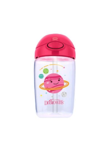 Picture of Dr. Brown's Straw Cup with Lid, 12 oz/350ml, Pink Planets (TC21014-INTL)