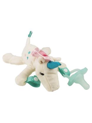 Picture of Dr. Brown's Unicorn Lovey w/ Aqua One-Piece Pacifier (AC136-P6)