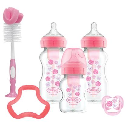 Picture of Dr. Brown's Wide-Neck "Options" PINK Gift Set (WB03305-ESX)