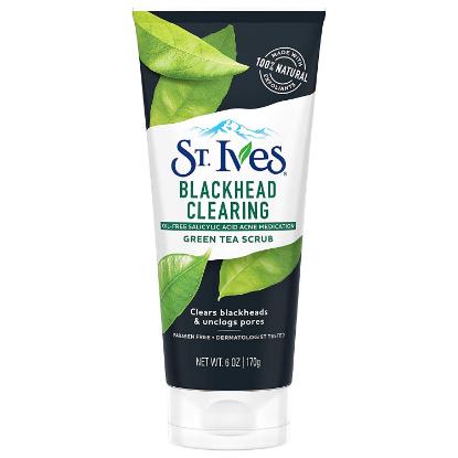 Picture of St. Ives Blackhead Clearing Face Scrub, Green Tea, 6 oz