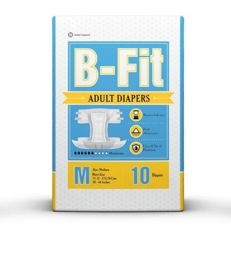 Picture of B-Fit Adult Diaper Medium 10 Pants