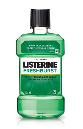 Picture of Listerine Fresh Burst Mouthwash - 500ml