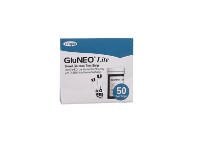 Picture of Gluneo Lite Blood Glucose Test Strips, 100pcs